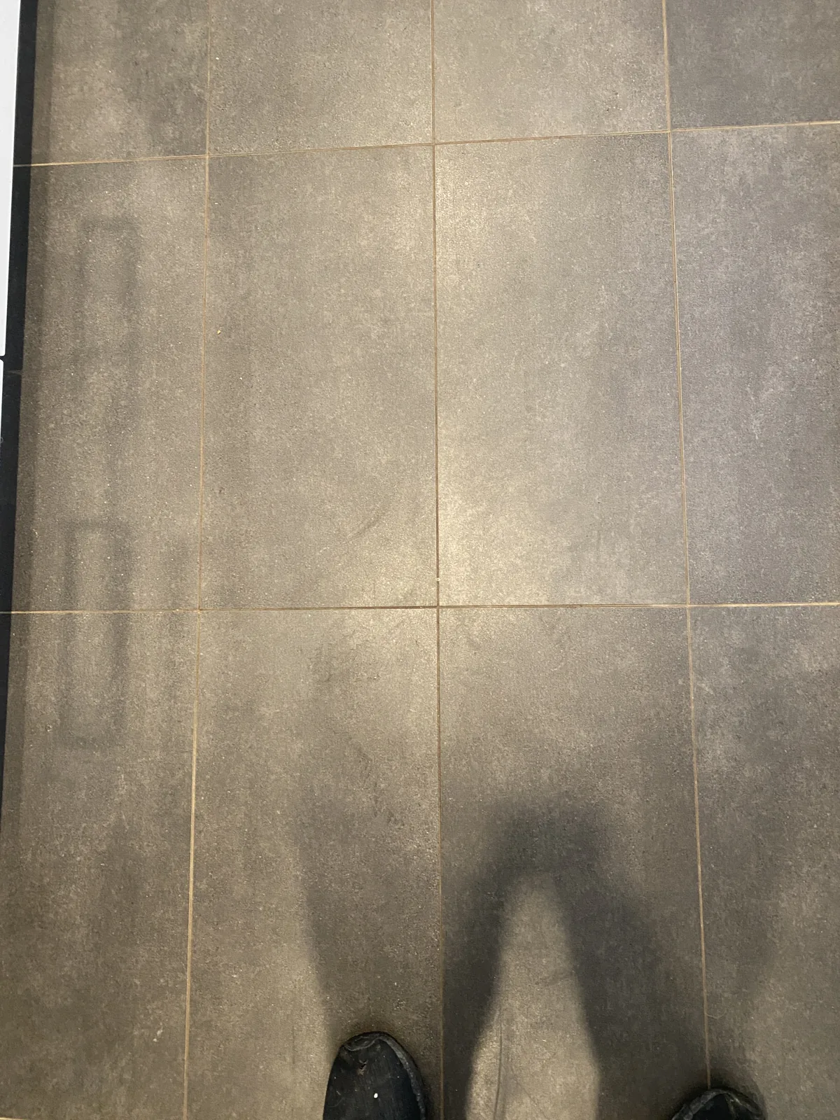 Tiled floor after