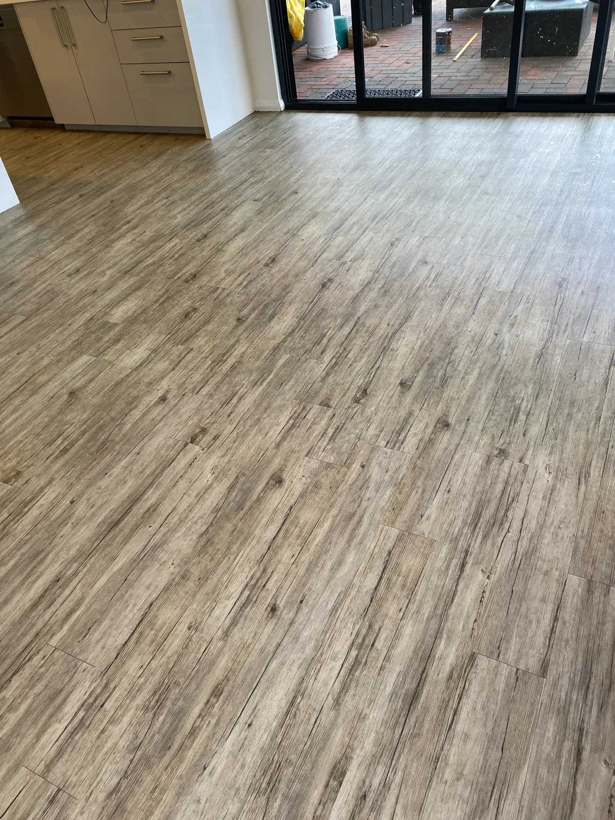 Vinyl plank floor deep-cleaned and brought back to life