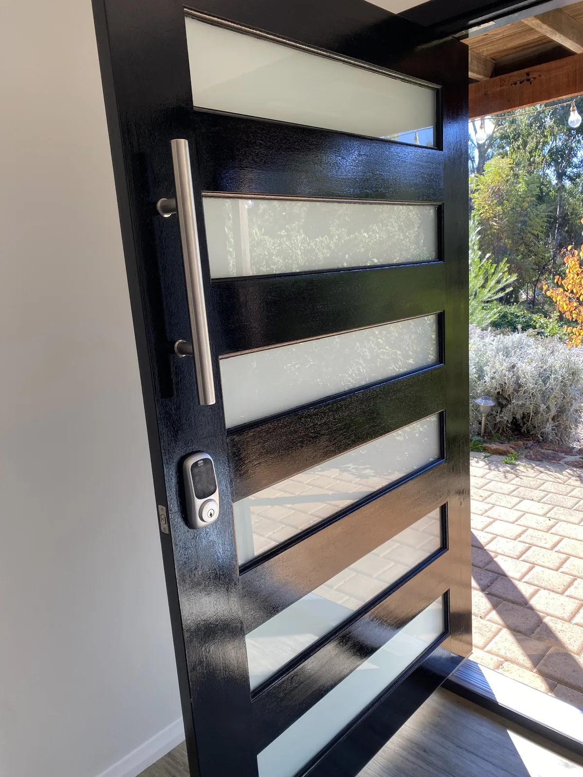 Entry door cleaned up